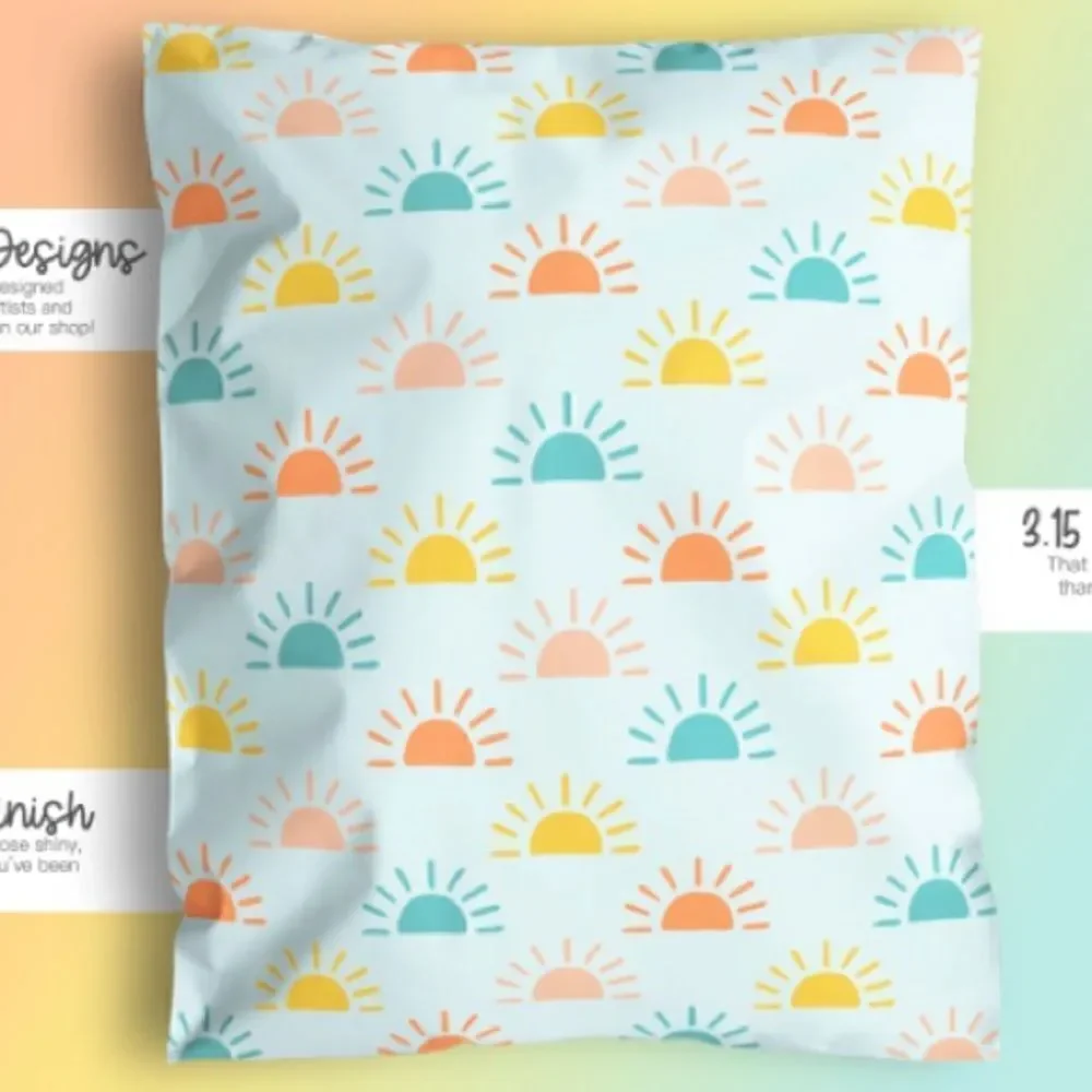 Poly mailers insert cards stickers